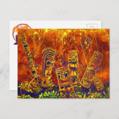 Carte Postale Douches CBjork Tiki Hot Lava (Devant / Derrière)