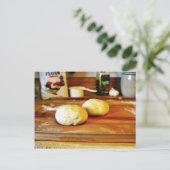 Carte Postale Doughs pour la pizza (Debout devant)