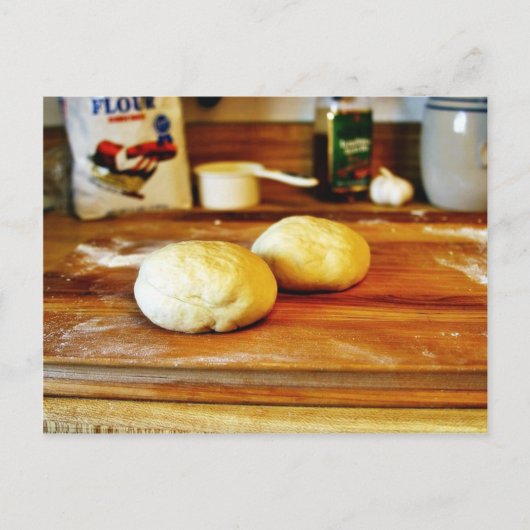 Carte Postale Doughs pour la pizza (Devant)