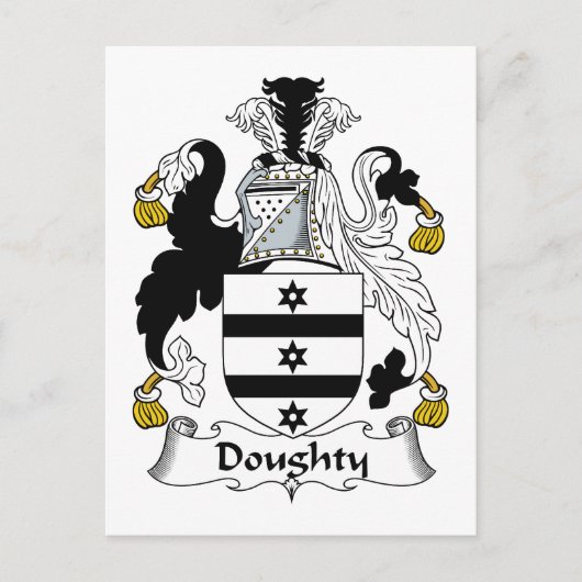Carte Postale Doughty Family Crest (Devant)