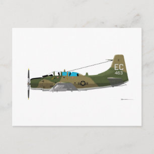 Carte Postale Douglas A-1E Skyraider