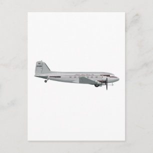 Carte Postale Douglas DC-3 Johnson Service de vol