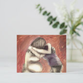 Carte postale Doula câlin (Debout devant)