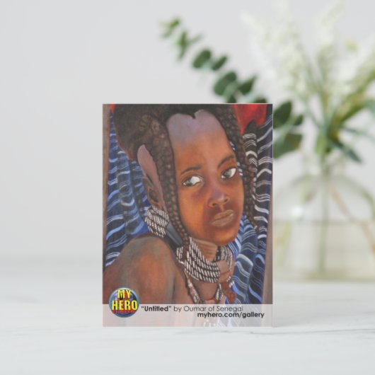 Carte postale d'Oumar (Debout devant)