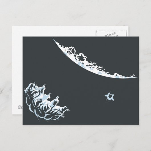 Carte postale d'ours à eau (horizontale) (Devant / Derrière)