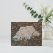 Carte postale d'ours polaire (Debout devant)