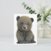 Carte postale d'ourson grizzly (Debout devant)