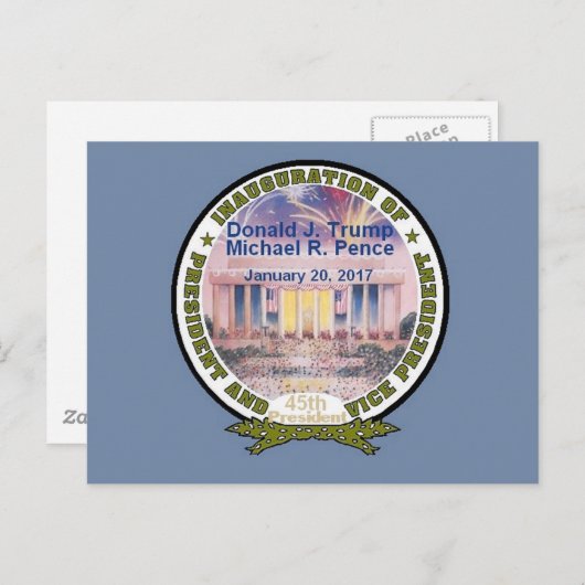 Carte postale d'ouverture TRUMP (Devant / Derrière)