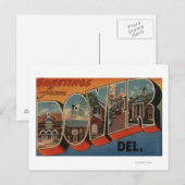 Carte Postale Douvres, DelawareGrandes lettres ScènesDouvres, DE (Devant / Derrière)