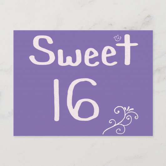 Carte Postale Doux 16 pourpre (Devant)