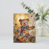 Carte Postale Doux Ours Clown (Debout devant)