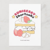 Carte Postale Doux Snuggets : Buniberry Shortcake Delight (Devant)