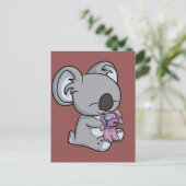 Carte Postale Doux Snuggles ! Koala (Debout devant)