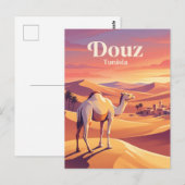 Carte Postale Douz, Tunisie (Devant / Derrière)