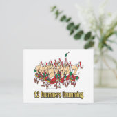 Carte Postale douze batteurs qui battent le 12e jour (Debout devant)