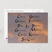 Carte Postale Douze fruits (Devant / Derrière)