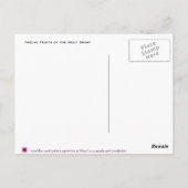 Carte Postale Douze fruits (Dos)