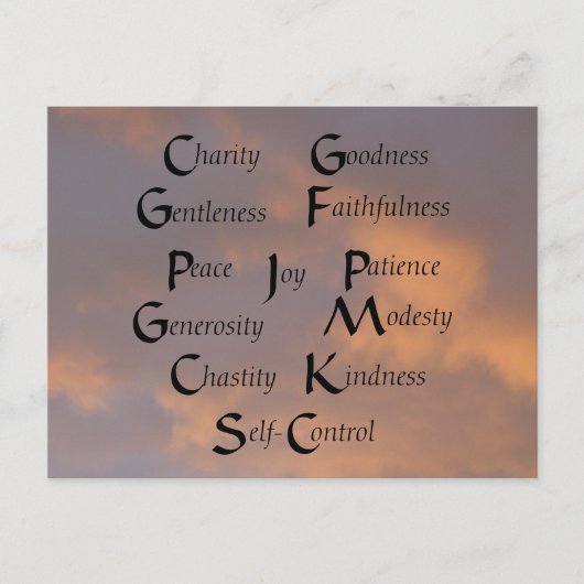 Carte Postale Douze fruits (Devant)