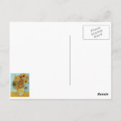 Carte Postale Douze Tournesols par Van Gogh (Dos)