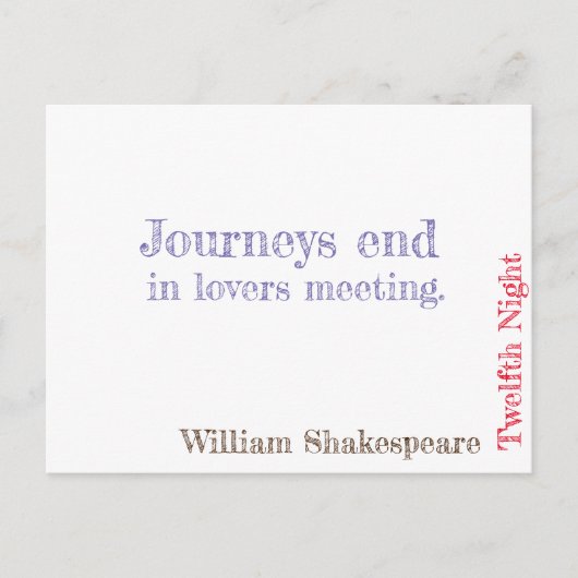 Carte Postale Douzième Nuit (Devant)