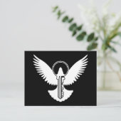 Carte Postale Dove avec clé (Debout devant)