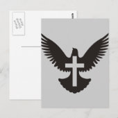 Carte Postale Dove avec croix (Devant / Derrière)