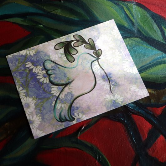 Carte Postale Dove d'espoir et de paix