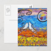 Carte postale Dove Love (Devant / Derrière)
