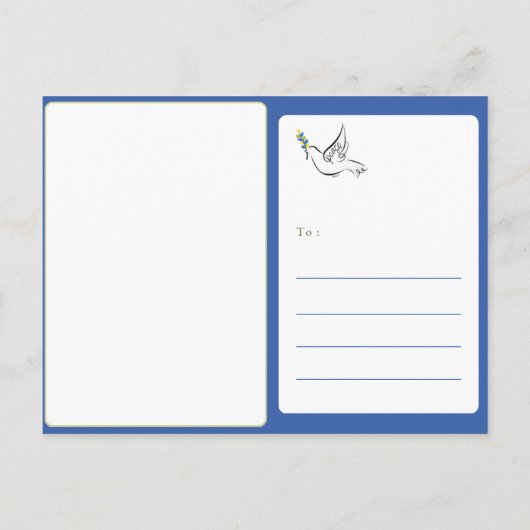 Carte postale Dove of Peace (Dos)