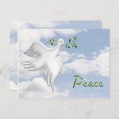 Carte postale Dove Peace Sky (Devant / Derrière)