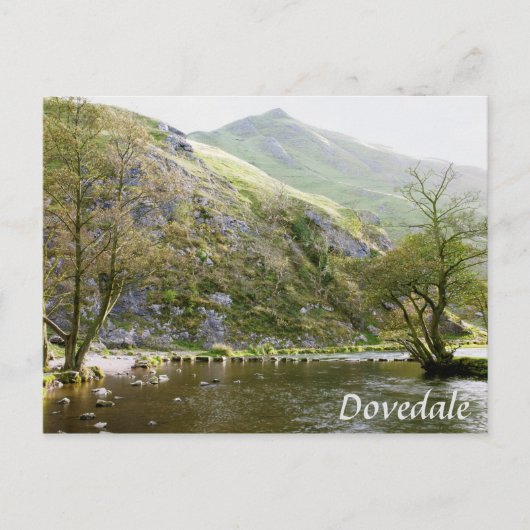 Carte Postale Dovedale Derbyshire, Peak District photo souvenir (Devant)