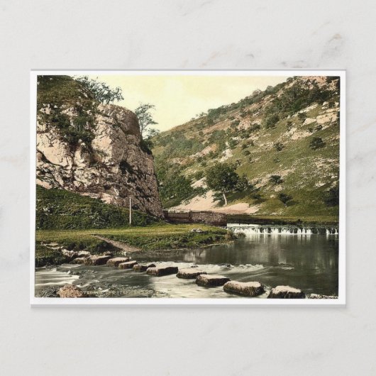Carte Postale Dovedale, steppe, Derbyshire, Angleterre cla (Devant)