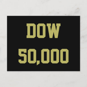 Carte Postale Dow 50 000 Stocks du marché