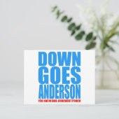 Carte Postale Down Goes Anderson (Debout devant)