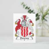 Carte Postale Downes Family Crest (Debout devant)