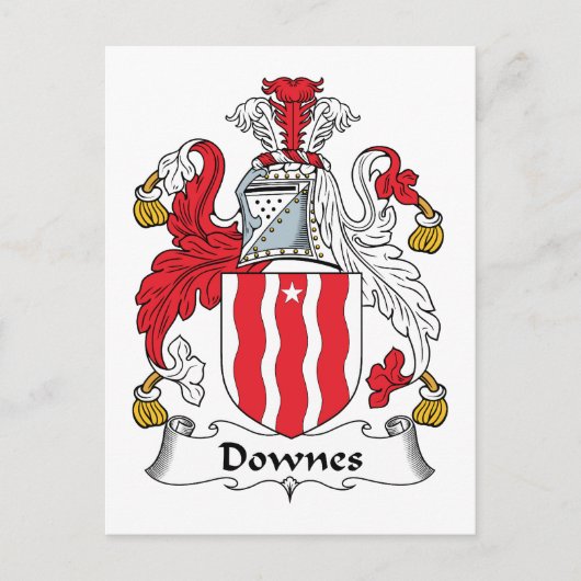 Carte Postale Downes Family Crest (Devant)