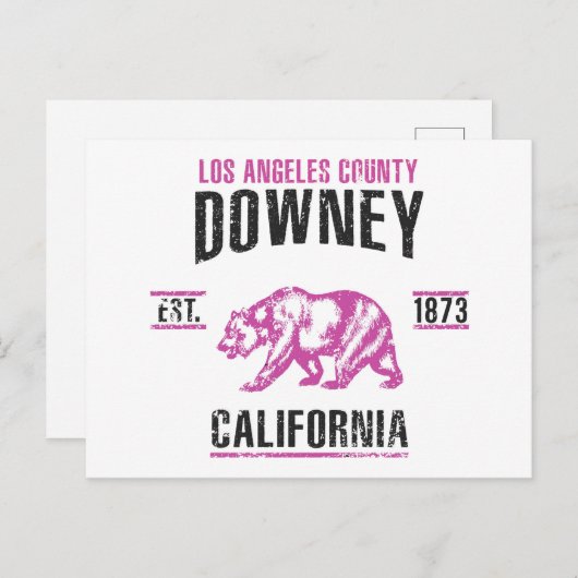 Carte Postale Downey (Devant / Derrière)