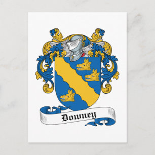 Carte Postale Downey Family Crest