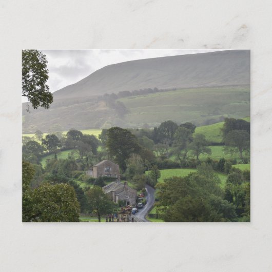 Carte Postale Downham Village Et Pendle Hill (Devant)