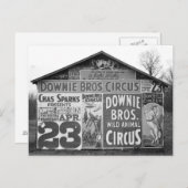 Carte Postale Downie Bros. Cirque, 1936 (Devant / Derrière)