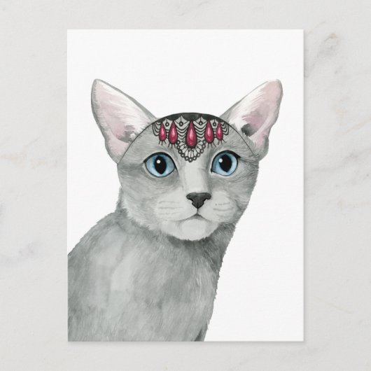 Carte Postale Downton Cat | Bijoux (Devant)