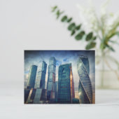 Carte Postale Downtown Business District | Moscou, Russie (Debout devant)