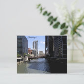 Carte Postale Downtown Chicago by River (Debout devant)