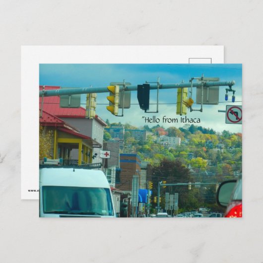 Carte postale DOWNTOWN ITHACA NEW YORK (Devant / Derrière)