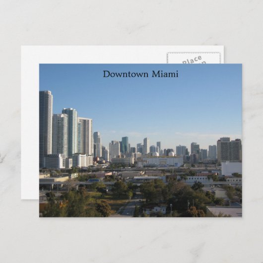 Carte Postale Downtown Miami (Devant / Derrière)