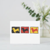 Carte Postale Doxie-3-BOX (Debout devant)