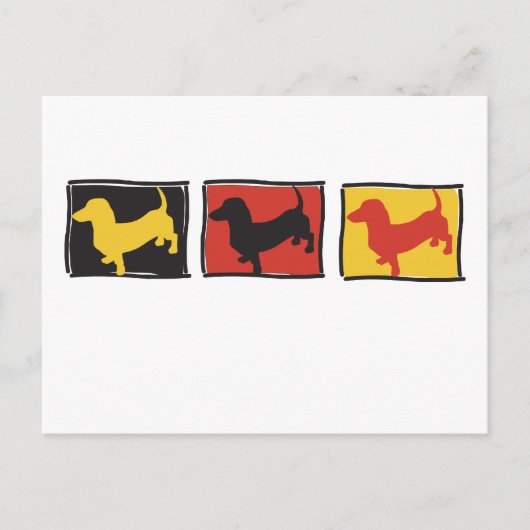 Carte Postale Doxie-3-BOX (Devant)