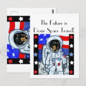 CARTE POSTALE DOXIE ASTRONAUTE (Devant / Derrière)