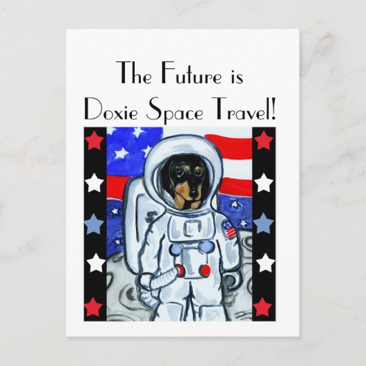 CARTE POSTALE DOXIE ASTRONAUTE (Devant)
