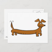 Carte Postale Doxie Dachshund (Devant / Derrière)